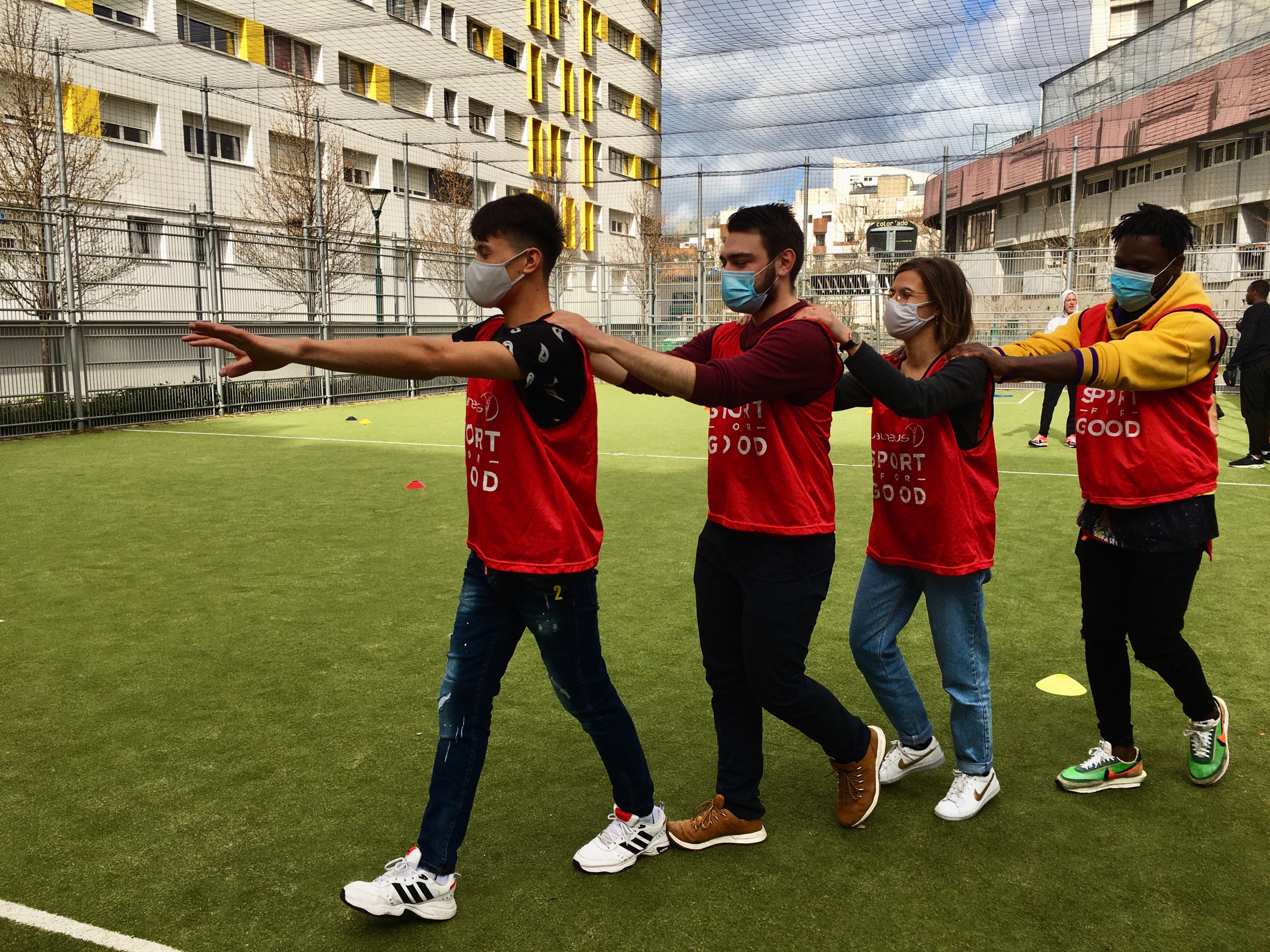 Atelier socio-sport avec le groupe de jeunes adultes de Cycl'avenir